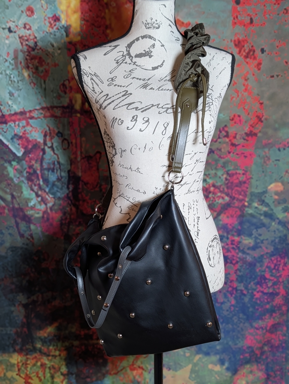 Converse Tokyo Black Studded Purse Tote - Picture 2 of 9